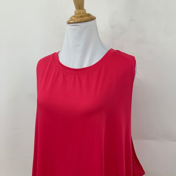 Fabletics Active Tank Top Womens Plus 2X Pink Dropped Armhole Stretch Athletic - Picture 3 of 12